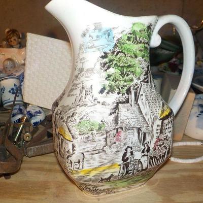 "Enoch Wedgwood (tunstall) Olde English Village " Water Basin".
