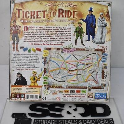 Ticket To Ride Board Game. Complete