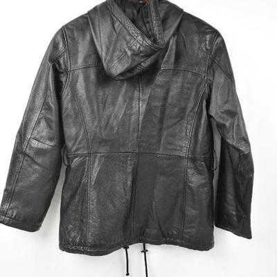 Black Leather Jacket by Wilsons Leather Experts, Women's Size Medium, No Belt