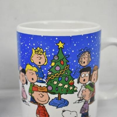 4 pc Peanuts: 2 Mugs & 2 Hallmark Ornaments