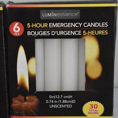 Emergency Candles 3 Boxes of White, plus 10 Red