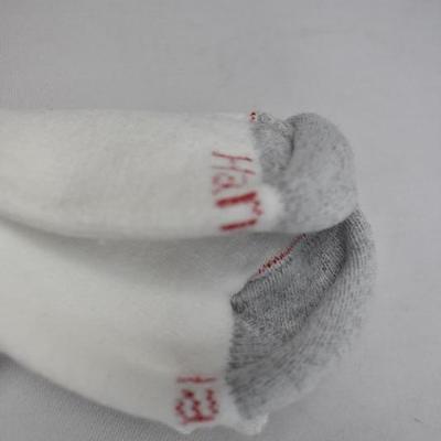 11 pairs of New Socks, Water Socks (black) 2 white Hanes, 8 Cream Color