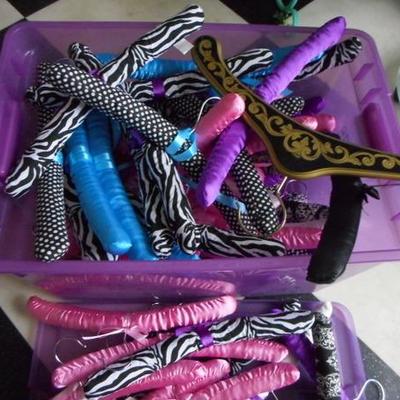 Lot 836 - Large amount of Fashionista Satin Fabric Clothes Hangers