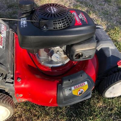 Red Troy Bilt Lawn Mower 21