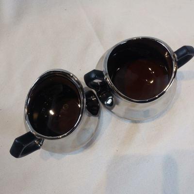 Mercury Silver Creamer and Sugar