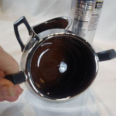 Mercury Silver Creamer and Sugar