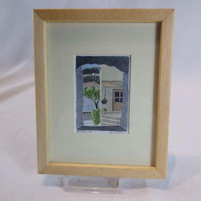 Miniature Framed Watercolor
