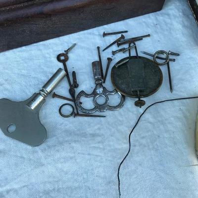 #39 - Three Victorian Photo Albums, Clock Parts, and Antique Bible