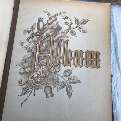 #39 - Three Victorian Photo Albums, Clock Parts, and Antique Bible