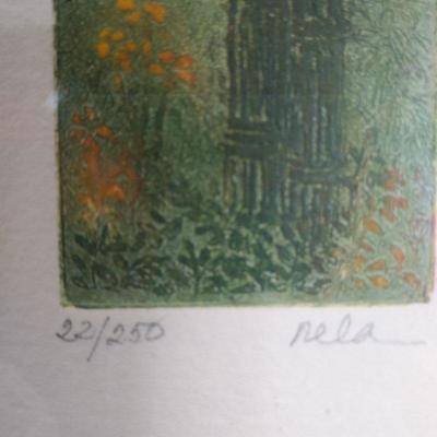 Lithograph of Cactus Flowers