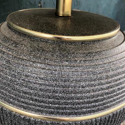 #136 - Grey Ceramic Lamp, Artist's Clothes Pins, Wood Serving Tray, Various Home Goods 