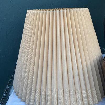 #136 - Grey Ceramic Lamp, Artist's Clothes Pins, Wood Serving Tray, Various Home Goods 