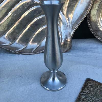 #37 - Large Collection of Silver and Pewter Serving Items