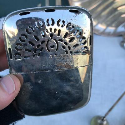 #37 - Large Collection of Silver and Pewter Serving Items