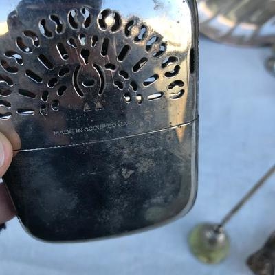 #37 - Large Collection of Silver and Pewter Serving Items