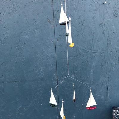 #35 - Mid Century Hanging Mobile, Cue Ball, Britains Figurines, Misc. Toys