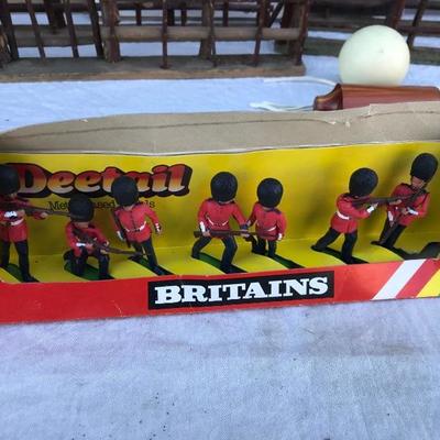 #35 - Mid Century Hanging Mobile, Cue Ball, Britains Figurines, Misc. Toys