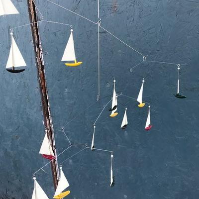 #35 - Mid Century Hanging Mobile, Cue Ball, Britains Figurines, Misc. Toys