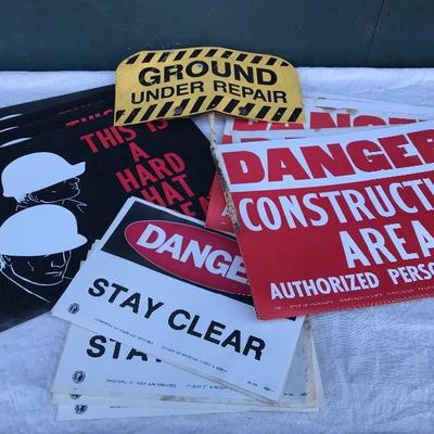#29 - Vintage Deadstock Paper Construction Signs