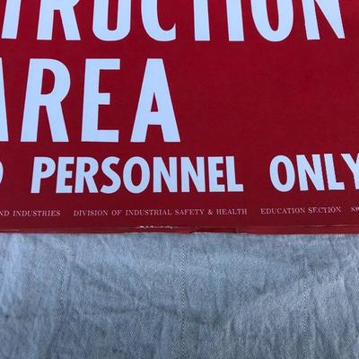 #29 - Vintage Deadstock Paper Construction Signs