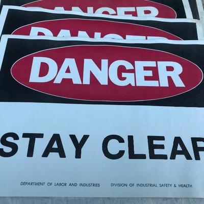 #29 - Vintage Deadstock Paper Construction Signs