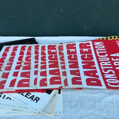 #29 - Vintage Deadstock Paper Construction Signs