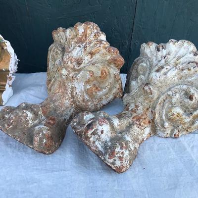 #137 - Collection of Detailed Decor, Claw Feet, Gold Corbel