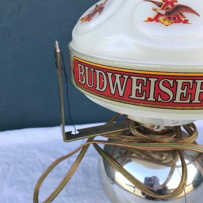 #138 - Collection of Vintage Lamps, Budweiser, Bullseye Neon, Desk Lamps