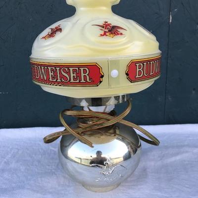 #138 - Collection of Vintage Lamps, Budweiser, Bullseye Neon, Desk Lamps