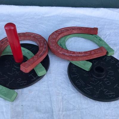 #139 - Antique Miniature Bowling Game and Horseshoe Set