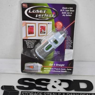 Laser Perfect with 2 Bubble Levels - New