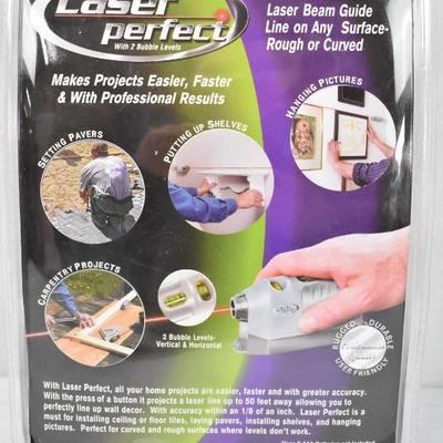 Laser Perfect with 2 Bubble Levels - New