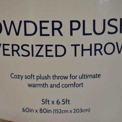Oversized Plush Throw, 60
