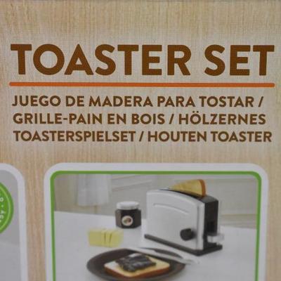 KidKraft Espresso Toaster Set, $19 Retail - New