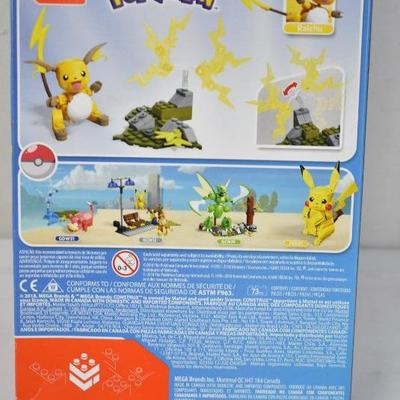 Mega Construx Pokemon Buildable Raichu Figure Power Pack, $16 Retail - New