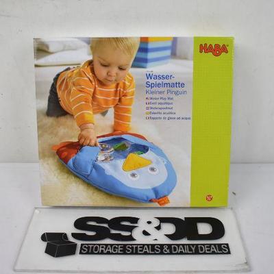 HABA Little Penguin Water Play Mat - Tummy Time Activity, $26 Retail - New