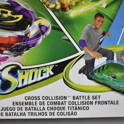 Beyblade Burst Turbo Slingshock Cross Collision Battle Set, $40 Retail - New