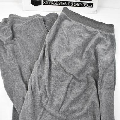 2 pc Gray Loungewear by NYL: Top is 2X, Bottoms are 1X