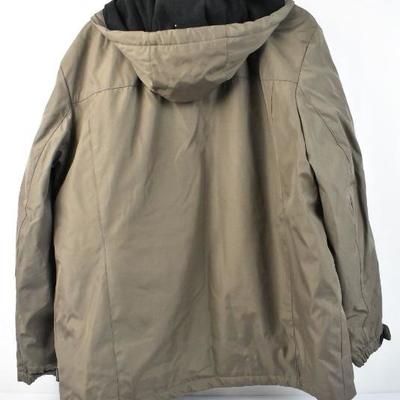 Calvin Klein Men's XL Coat, Brown/Black/Gray