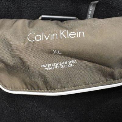 Calvin Klein Men's XL Coat, Brown/Black/Gray