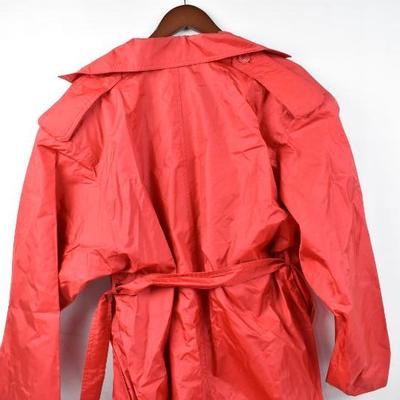 Foxland Red Raincoat Size XL, Pristine condition Vintage