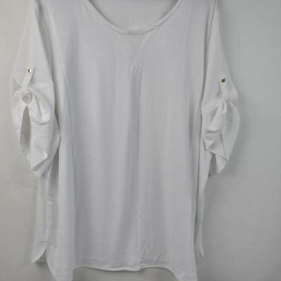Calvin Klein Women's Dressy T-Shirt. White 3XL