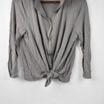 Ann Taylor Shirt Size Large. Gray/Taupe