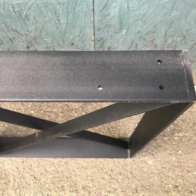 #90 - Black Steel Square "X" Table Legs