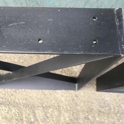 #90 - Black Steel Square "X" Table Legs
