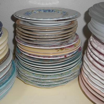 Lot 828 - Shelves Full of Glassware Hurricane and More 