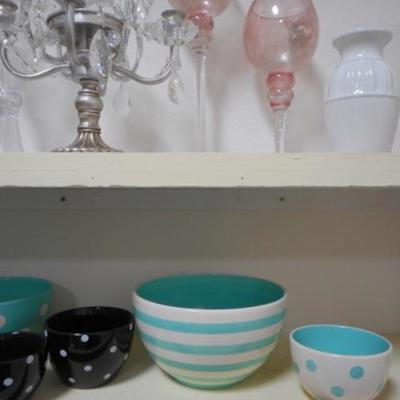 Lot 829 - Shelves Full of Glassware Lots of teacups 