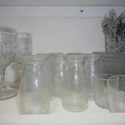 Lot 829 - Shelves Full of Glassware Lots of teacups 