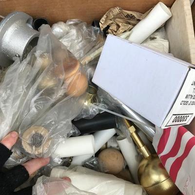 #48 - Large Lot of Flag Poles, Flag Accessories, and Hardware