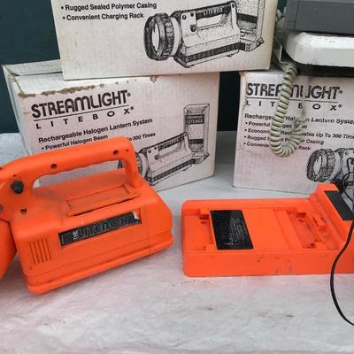 #143 - Set of 4 STREAMLIGHT Litebox Industrial Flashlights